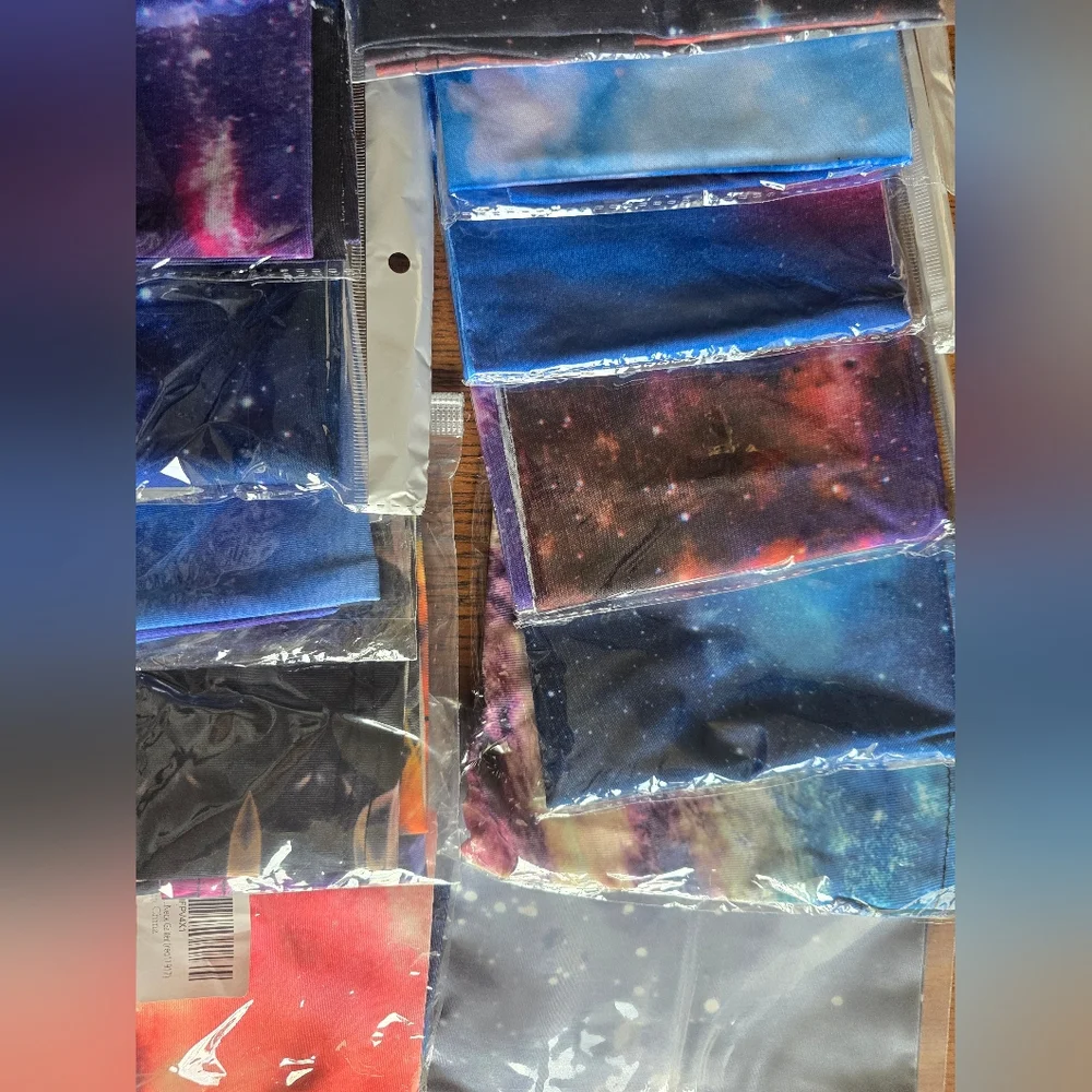 NEW 18 Gaiter Galaxy Print Face Coverings
